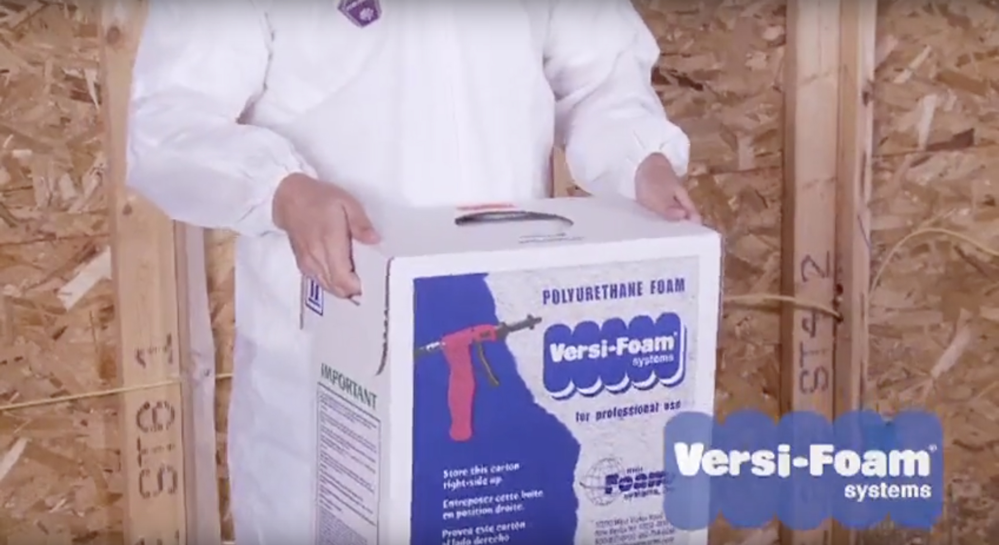 Large size of polyurethane spray foam for insulation